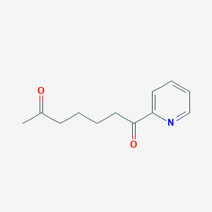 molecular formula C12H15NO2 B1324161 1-(2-吡啶基)庚烷-1,6-二酮 CAS No. 898779-56-1