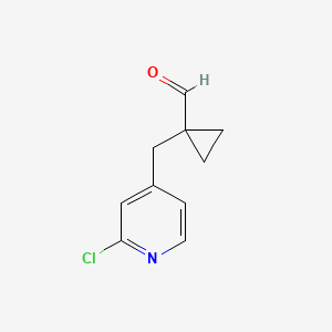 1-[(2-Chloropyridin-4-yl)methyl]cyclopropane-1-carbaldehyde