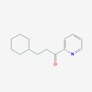 molecular formula C14H19NO B1324162 (2-环己基)乙基 2-吡啶基酮 CAS No. 898779-60-7