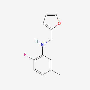 2-fluoro-N-(furan-2-ylmethyl)-5-methylaniline