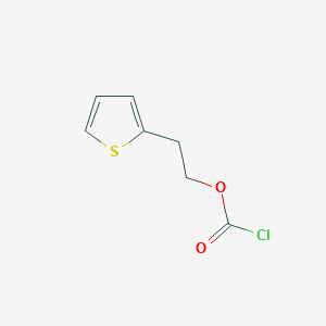 molecular formula C7H7ClO2S B13241654 2-(Thiophen-2-yl)ethyl chloroformate 