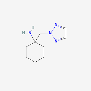 molecular formula C9H16N4 B13241667 1-[(2H-1,2,3-Triazol-2-yl)methyl]cyclohexan-1-amine 