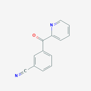 molecular formula C13H8N2O B1324170 2-(3-氰基苯甲酰)吡啶 CAS No. 898779-84-5