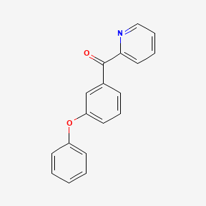 molecular formula C18H13NO2 B1324172 2-(3-苯氧基苯甲酰)吡啶 CAS No. 898779-86-7
