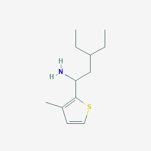 3-Ethyl-1-(3-methylthiophen-2-yl)pentan-1-amine