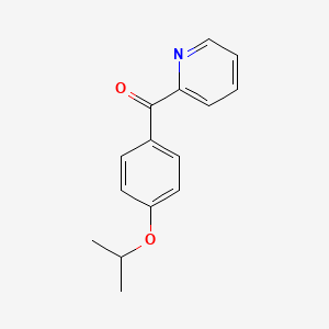 molecular formula C15H15NO2 B1324173 2-(4-异丙氧基苯甲酰)吡啶 CAS No. 898779-88-9