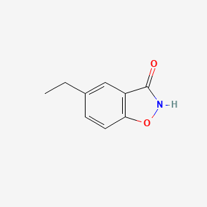 molecular formula C9H9NO2 B13241742 5-Ethyl-1,2-benzoxazol-3-ol 