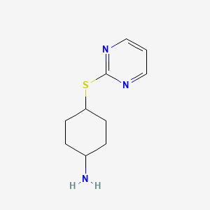 4-(Pyrimidin-2-ylthio)cyclohexan-1-amine