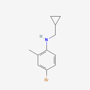 4-bromo-N-(cyclopropylmethyl)-2-methylaniline