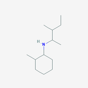 molecular formula C13H27N B13241811 2-methyl-N-(3-methylpentan-2-yl)cyclohexan-1-amine 