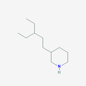 3-(3-Ethylpentyl)piperidine