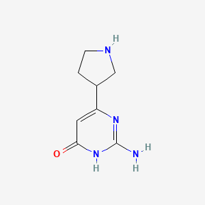 2-Amino-6-(pyrrolidin-3-yl)pyrimidin-4-ol