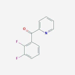 molecular formula C12H7F2NO B1324184 2-(2,3-二氟苯甲酰)吡啶 CAS No. 898780-15-9