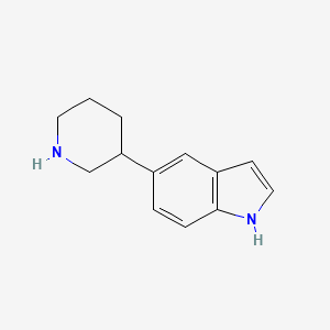 molecular formula C13H16N2 B13241846 5-(Piperidin-3-YL)-1H-indole 