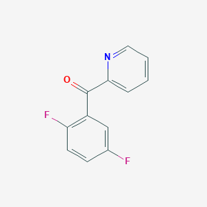 molecular formula C12H7F2NO B1324185 2-(2,5-二氟苯甲酰)吡啶 CAS No. 898780-21-7