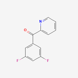molecular formula C12H7F2NO B1324187 2-(3,5-Difluorobenzoyl)pyridine CAS No. 898780-30-8