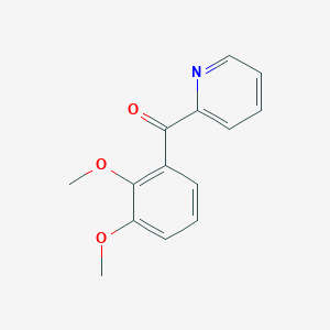 molecular formula C14H13NO3 B1324188 2-(2,3-Dimethoxybenzoyl)pyridine CAS No. 898780-39-7