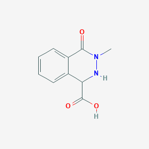 3-Methyl-4-oxo-1,2,3,4-tetrahydrophthalazine-1-carboxylic acid