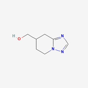 molecular formula C7H11N3O B13241907 5H,6H,7H,8H-[1,2,4]Triazolo[1,5-a]pyridin-7-ylmethanol 