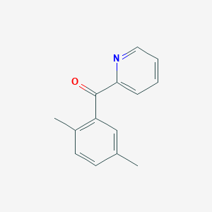molecular formula C14H13NO B1324191 2-(2,5-Dimethylbenzoyl)pyridine CAS No. 898780-48-8