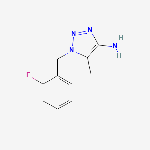 1-[(2-Fluorophenyl)methyl]-5-methyl-1H-1,2,3-triazol-4-amine