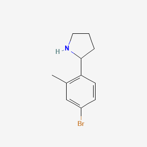 2-(4-Bromo-2-methylphenyl)pyrrolidine