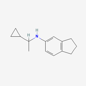 N-(1-cyclopropylethyl)-2,3-dihydro-1H-inden-5-amine