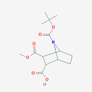 7-[(Tert-butoxy)carbonyl]-3-(methoxycarbonyl)-7-azabicyclo[2.2.1]heptane-2-carboxylic acid