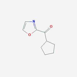molecular formula C9H11NO2 B1324199 2-Cyclopentanoyloxazole CAS No. 898758-86-6