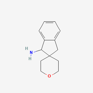 1,3-Dihydrospiro[indene-2,4'-oxane]-3-amine