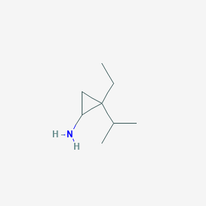 2-Ethyl-2-(propan-2-yl)cyclopropan-1-amine