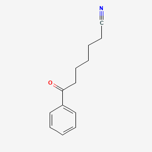 molecular formula C13H15NO B1324203 7-Oxo-7-phenylheptanenitrile CAS No. 39755-14-1