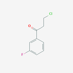 molecular formula C9H8ClFO B1324204 3-Chloro-1-(3-fluorophenyl)-1-oxopropane CAS No. 83406-26-2