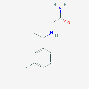 2-{[1-(3,4-Dimethylphenyl)ethyl]amino}acetamide