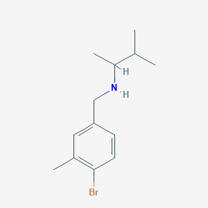 [(4-Bromo-3-methylphenyl)methyl](3-methylbutan-2-yl)amine