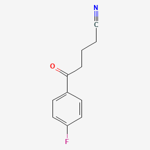 molecular formula C11H10FNO B1324207 5-(4-氟苯基)-5-氧代戊腈 CAS No. 898767-06-1