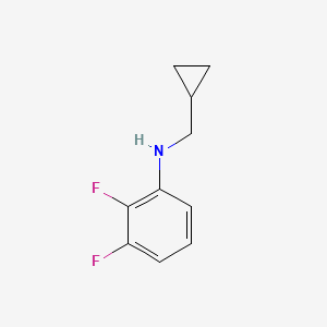 molecular formula C10H11F2N B13242073 N-(cyclopropylmethyl)-2,3-difluoroaniline 