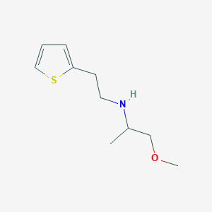 molecular formula C10H17NOS B13242096 (1-Methoxypropan-2-yl)[2-(thiophen-2-yl)ethyl]amine 