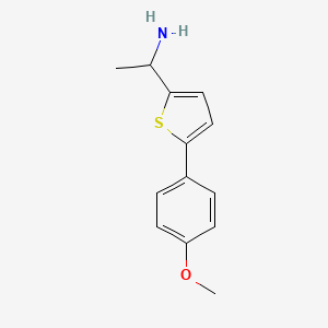 1-(5-(4-Methoxyphenyl)thiophen-2-yl)ethan-1-amine