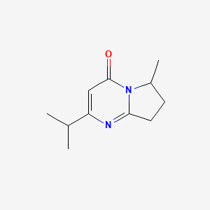 6-Methyl-2-(propan-2-yl)-4H,6H,7H,8H-pyrrolo[1,2-a]pyrimidin-4-one