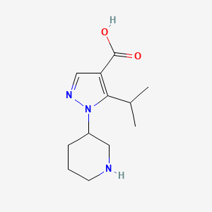 1-(Piperidin-3-yl)-5-(propan-2-yl)-1H-pyrazole-4-carboxylic acid