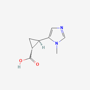 (1R,2R)-2-(1-Methyl-1H-imidazol-5-yl)cyclopropane-1-carboxylic acid