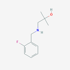 1-{[(2-Fluorophenyl)methyl]amino}-2-methylpropan-2-ol