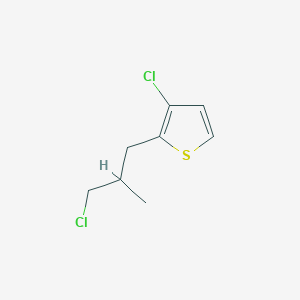 3-Chloro-2-(3-chloro-2-methylpropyl)thiophene