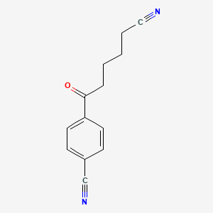 B1324220 6-(4-Cyanophenyl)-6-oxohexanenitrile CAS No. 898767-51-6