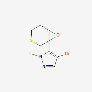 4-Bromo-1-methyl-5-{7-oxa-3-thiabicyclo[4.1.0]heptan-1-yl}-1H-pyrazole