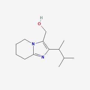 [2-(3-Methylbutan-2-yl)-5H,6H,7H,8H-imidazo[1,2-a]pyridin-3-yl]methanol