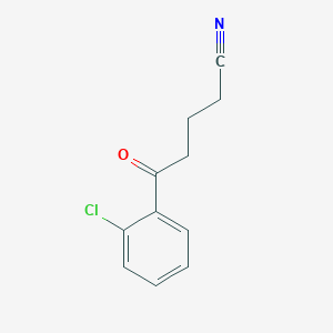 molecular formula C11H10ClNO B1324226 5-(2-氯苯基)-5-氧代戊腈 CAS No. 898767-76-5