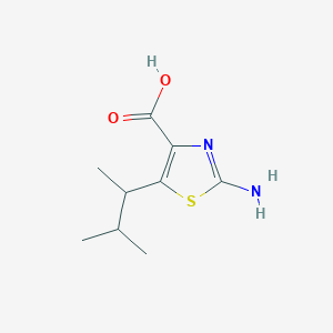 2-Amino-5-(3-methylbutan-2-yl)-1,3-thiazole-4-carboxylic acid