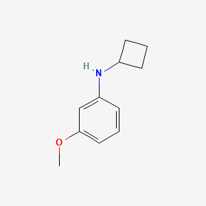 molecular formula C11H15NO B13242273 N-cyclobutyl-3-methoxyaniline 